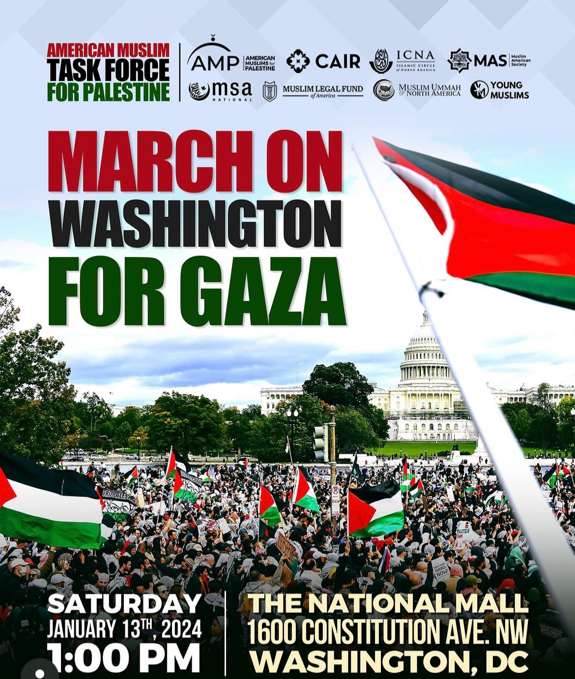 Dearborn to DC - National March for Palestine